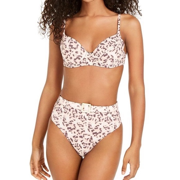 WeWoreWhat Swim Emily Belted Tortoise Bikini Bottom - Picture 5 of 7